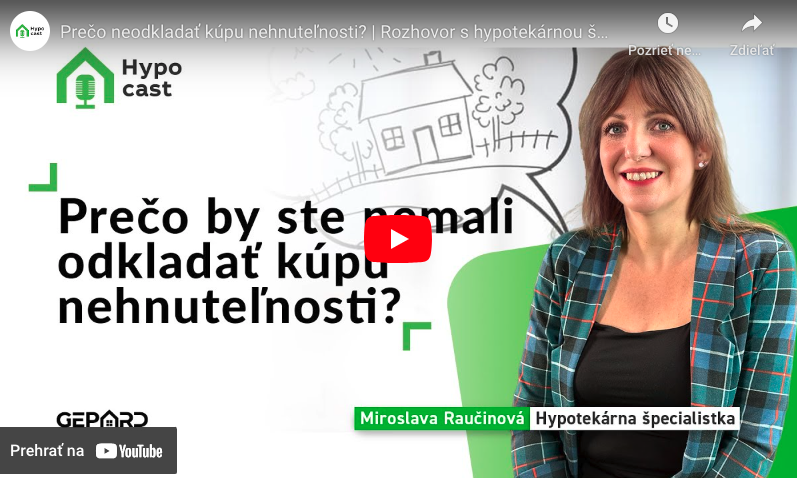 HYPOCAST 14 - Prečo neodkladať kúpu nehnuteľnosti?