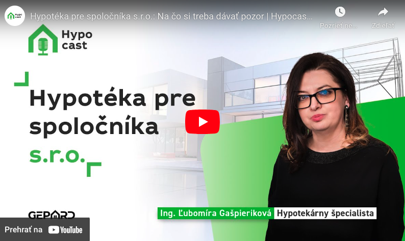 HYPOCAST 24 - Hypotéka pre spoločníka s.r.o.