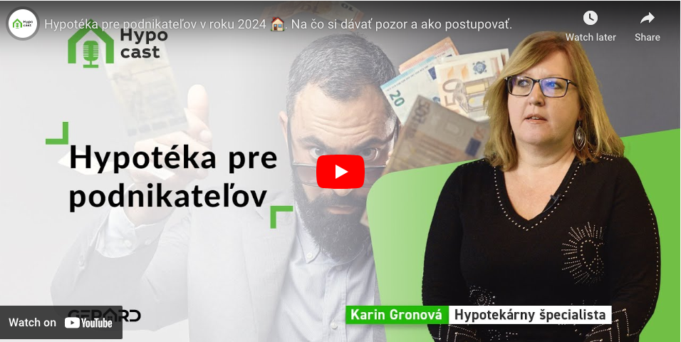 HYPOCAST 10 - Hypotéka pre podnikateľov v roku 2024